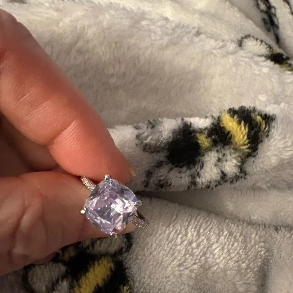 Huge Cubic Zirconia Chunky Cocktail Ring
